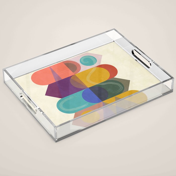 CITY TOTEM #society6 #buyart Acrylic Tray Gallery Image 1
