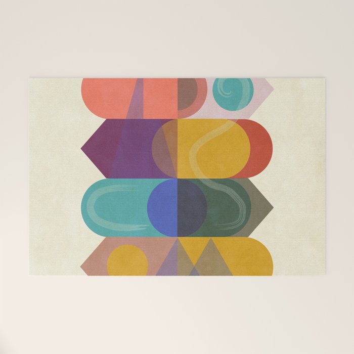 CITY TOTEM #society6 #buyart Welcome Mat Gallery Image 1