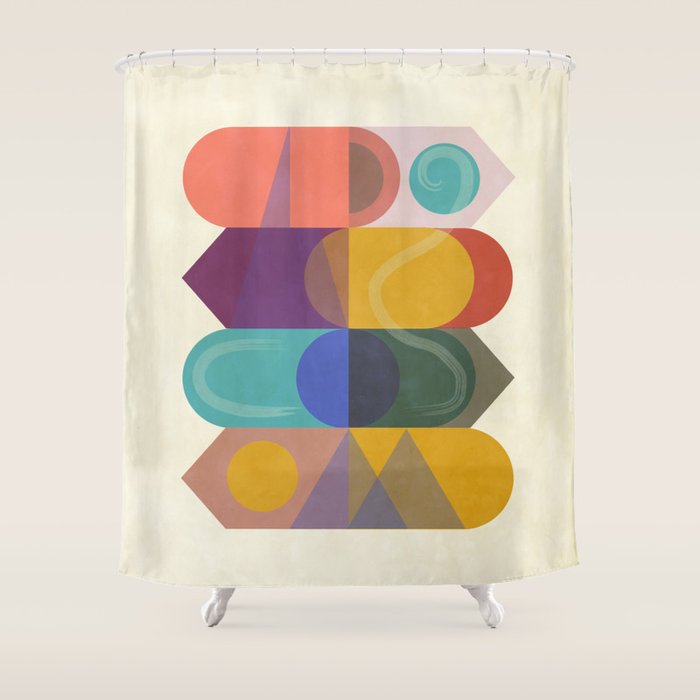 CITY TOTEM #society6 #buyart Shower Curtain Gallery Image 1