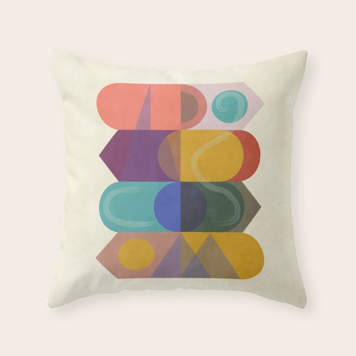 CITY TOTEM #society6 #buyart Throw Pillow Gallery Image 1