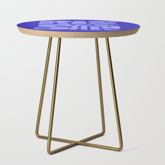 Rise and Shine - blue typography Side Table Gallery Image 1