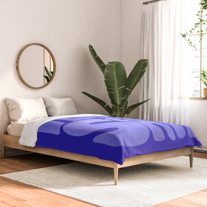 Rise and Shine - blue typography Comforter Gallery Image 2