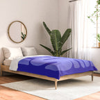 Rise and Shine - blue typography Comforter Gallery Image 2