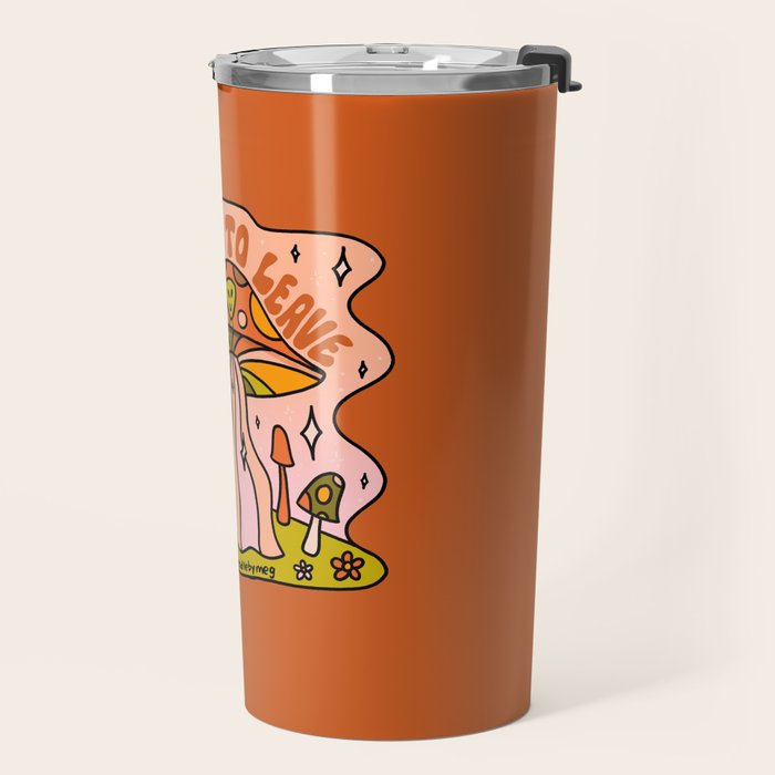 I Want to Leave Mushrooms Travel Mug Gallery Image 2