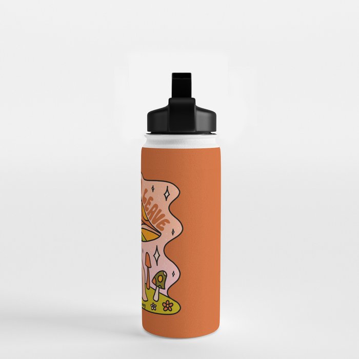I Want to Leave Mushrooms Water Bottle Gallery Image 2
