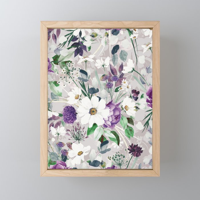 Lush lilac garden Mini Art Print Gallery Image 1
