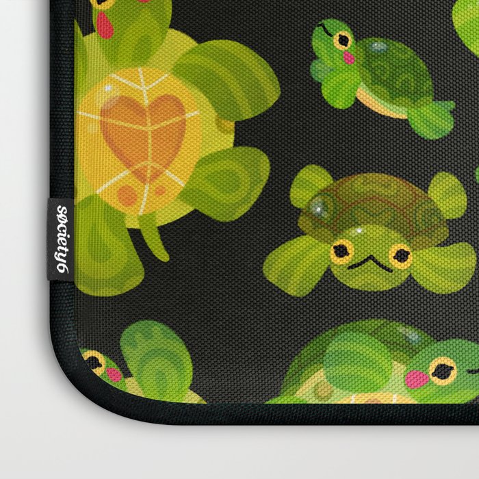 Red-eared slider (dark) Laptop Sleeve Gallery Image 3