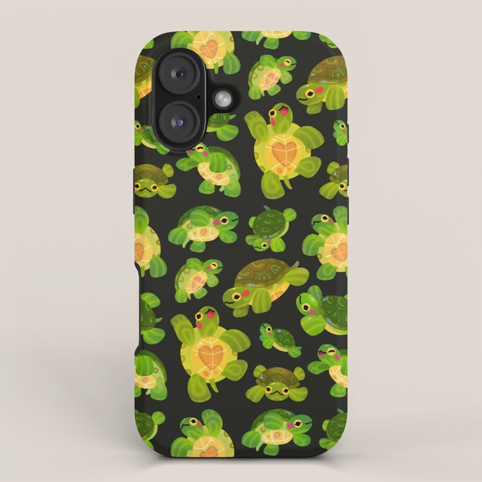 Red-eared slider (dark) iPhone Case Gallery Image 1