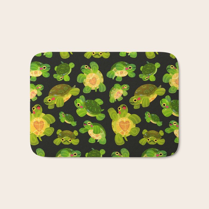 Red-eared slider (dark) Bath Mat Gallery Image 1