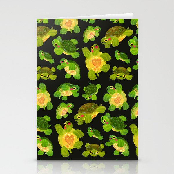 Red-eared slider (dark) Stationery Card Gallery Image 1