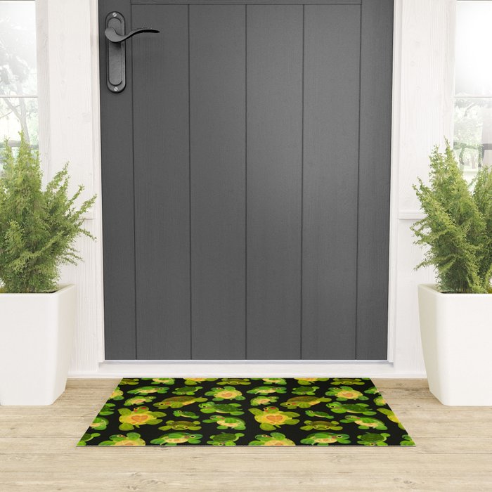 Red-eared slider (dark) Welcome Mat Gallery Image 3