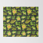 Red-eared slider (dark) Throw Blanket Gallery Image 2