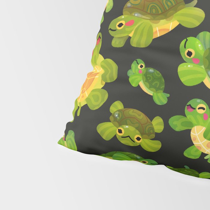 Red-eared slider (dark) Pillow Sham Gallery Image 4