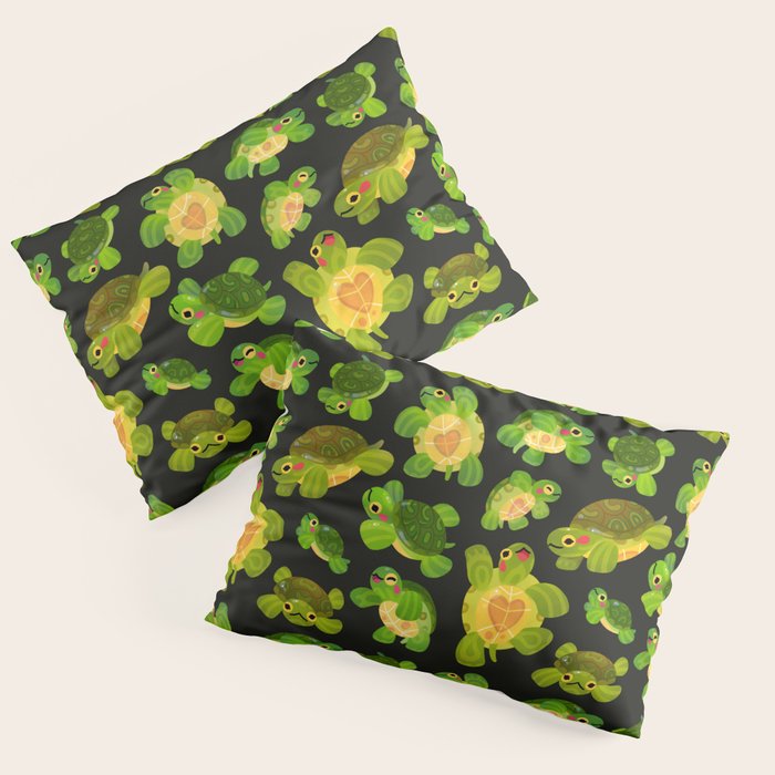 Red-eared slider (dark) Pillow Sham Gallery Image 3