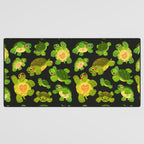 Red-eared slider (dark) Desk Mat Gallery Image 3