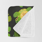 Red-eared slider (dark) Throw Blanket Gallery Image 3