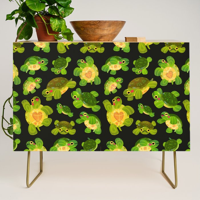 Red-eared slider (dark) Credenza Gallery Image 1