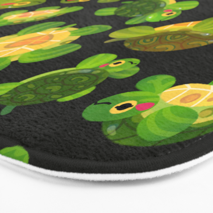 Red-eared slider (dark) Bath Mat Gallery Image 3