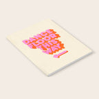 DANCE FLOOR THIS WAY - PINK TYPOGRAPHY Notebook Gallery Image 2