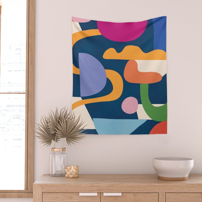 Modern Abstract Art 42 Wall Tapestry Gallery Image 2