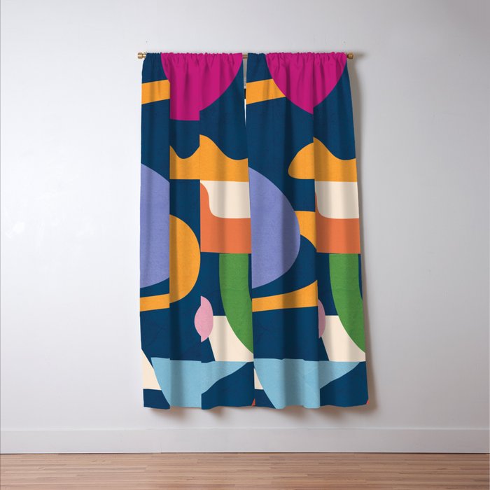 Modern Abstract Art 42 Window Curtain Gallery Image 3