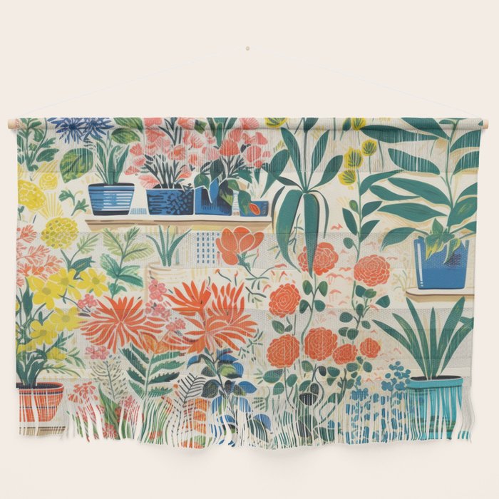 Colourful Flower Nursery Wall Hanging Gallery Image 1