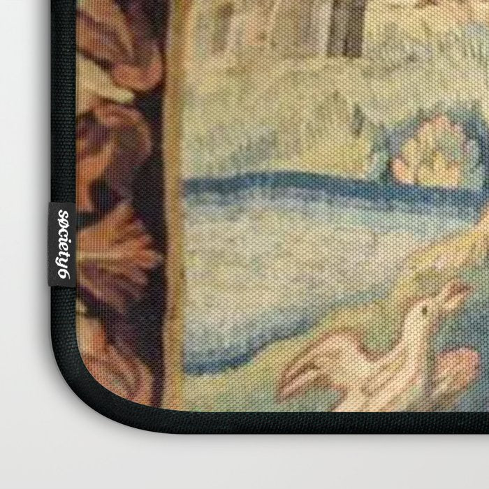 Antique 18th Century French Aubusson Chinoiserie Pagoda Tapestry Laptop Sleeve Gallery Image 3