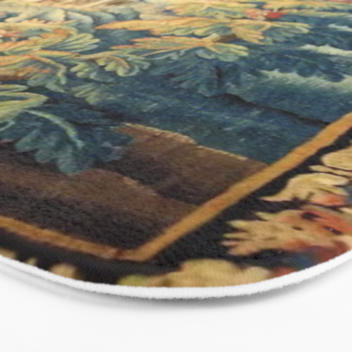 Antique 18th Century French Aubusson Chinoiserie Pagoda Tapestry Bath Mat Gallery Image 3