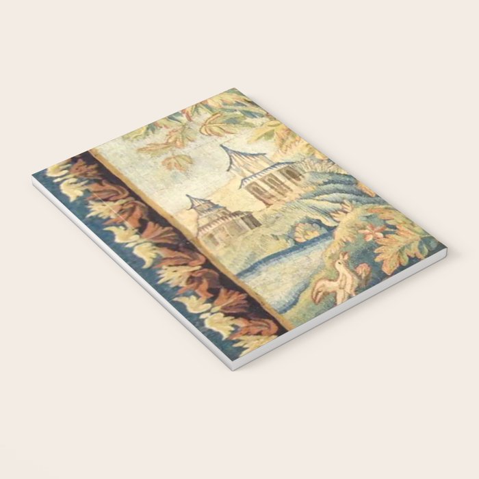 Antique 18th Century French Aubusson Chinoiserie Pagoda Tapestry Notebook Gallery Image 3