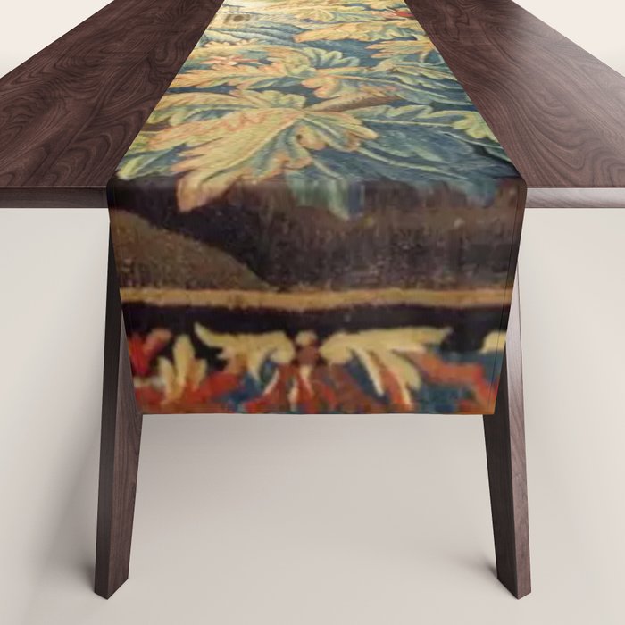 Antique 18th Century French Aubusson Chinoiserie Pagoda Tapestry Table Runner Gallery Image 1