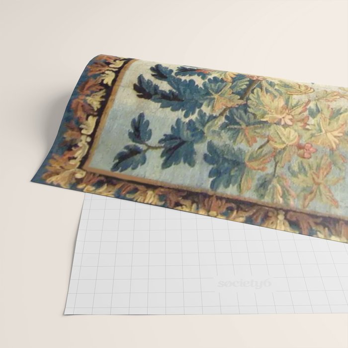 Antique 18th Century French Aubusson Chinoiserie Pagoda Tapestry Wrapping Paper Gallery Image 2