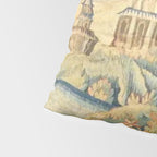 Antique 18th Century French Aubusson Chinoiserie Pagoda Tapestry Pillow Sham Gallery Image 4