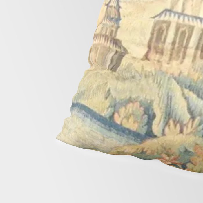 Antique 18th Century French Aubusson Chinoiserie Pagoda Tapestry Pillow Sham Gallery Image 4