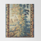 Antique 18th Century French Aubusson Chinoiserie Pagoda Tapestry Throw Blanket Gallery Image 2