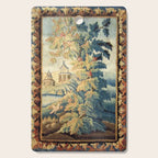 Antique 18th Century French Aubusson Chinoiserie Pagoda Tapestry Cutting Board Gallery Image 1