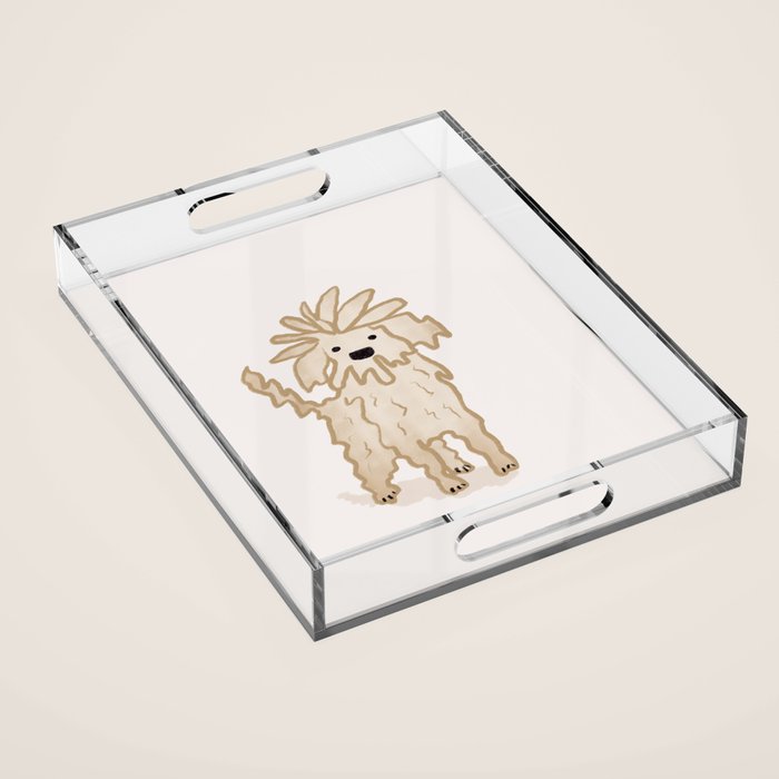 Oodle dog Acrylic Tray Gallery Image 1