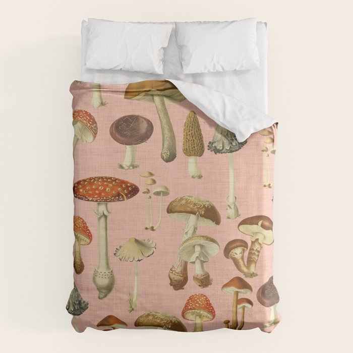 Mushrooms pink Duvet Cover Gallery Image 6