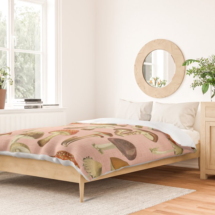 Mushrooms pink Duvet Cover Gallery Image 2