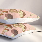 Mushrooms pink Pillow Sham Gallery Image 3