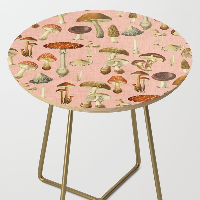 Mushrooms pink Side Table Gallery Image 2