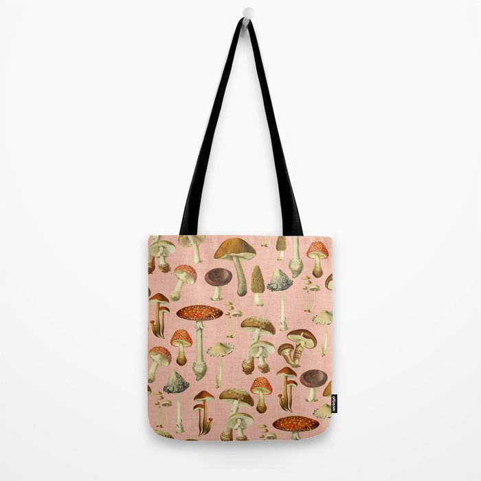 Mushrooms pink Tote Bag Gallery Image 2