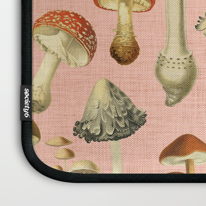 Mushrooms pink Laptop Sleeve Gallery Image 3