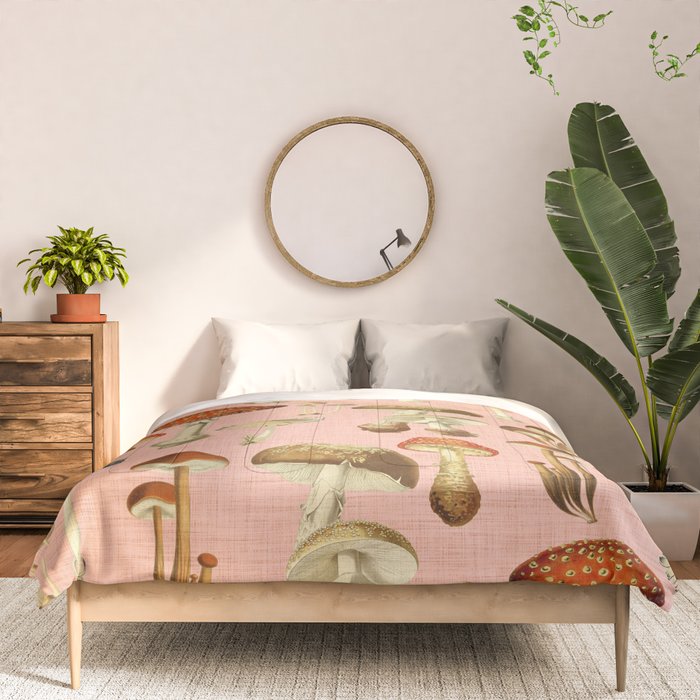 Mushrooms pink Comforter Gallery Image 3