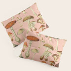 Mushrooms pink Pillow Sham Gallery Image 3