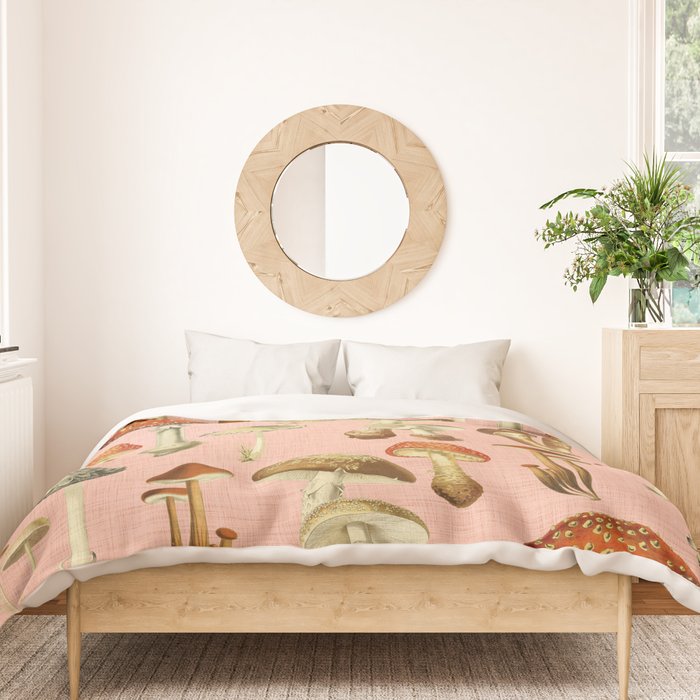Mushrooms pink Duvet Cover Gallery Image 3