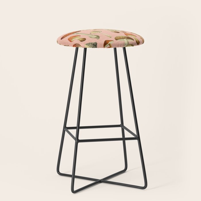 Mushrooms pink Stool Gallery Image 1