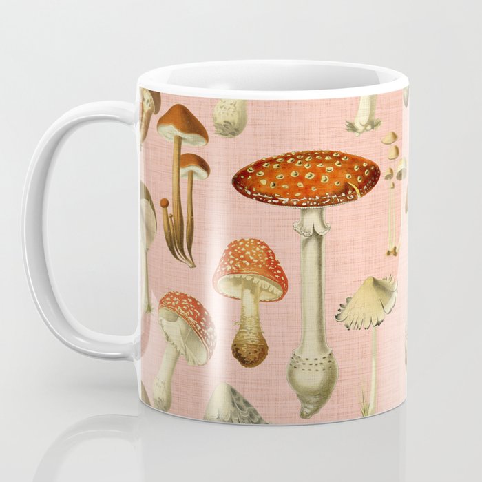 Mushrooms pink Coffee Mug Gallery Image 3