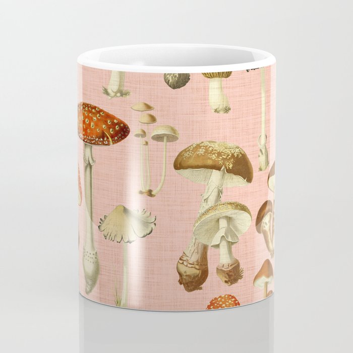 Mushrooms pink Coffee Mug Gallery Image 4
