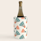 Orange and teal vintage badminton shuttlecocks Wine Chiller Gallery Image 3