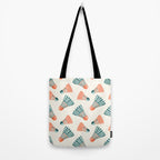 Orange and teal vintage badminton shuttlecocks Tote Bag Gallery Image 2